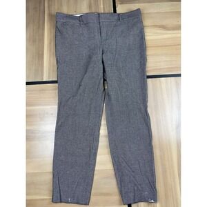 Banana Republic Sloan Ankle Pants Stretch‎ Career Casual Black White Size 10